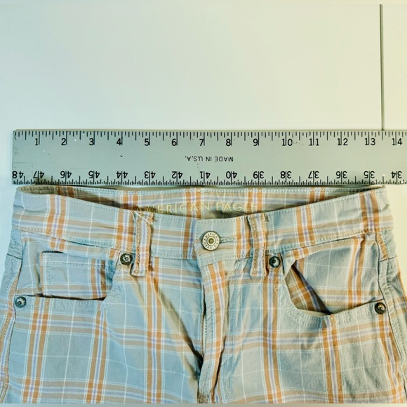 American Eagle Plaid High Waisted Mom Jean SZ 2 NEW! - Picture 12 of 16